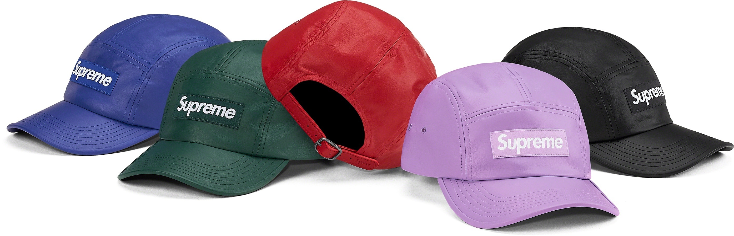 Leather Camp Cap